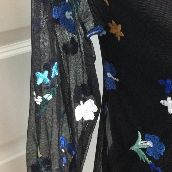 🎉 SALE Du Jour Embroidered Tulle Top - Picture 3 of 9